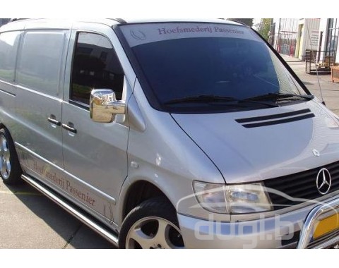 Хром накладки на зеркала (abs) для Vito W638